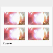 Abstrakte Kunst Rechteckiger Aufkleber (Blatt)