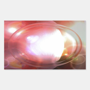 Abstrakte Kunst Rechteckiger Aufkleber