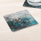 Abstrakte Kunst Rechteckiger Pappuntersetzer (angewinkelt)