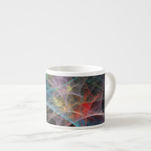 Abstrakte Kunst Regenbogen Eis Espressotasse