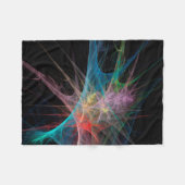 Abstrakte Kunst Regenbogen Eis Fleecedecke (Vorderseite (Horizontal))