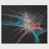Abstrakte Kunst Regenbogen Eis Geschenkpapier (Flach)