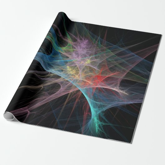 Abstrakte Kunst Regenbogen Eis Geschenkpapier (Ungerollt)