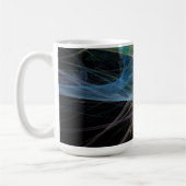 Abstrakte Kunst Regenbogen Eis Kaffeetasse (Links)