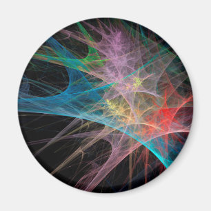Abstrakte Kunst Regenbogen Eis Magnet