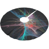 Abstrakte Kunst Regenbogen Eis Polyester Weihnachtsbaumdecke (Schrägansicht)