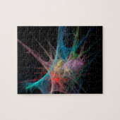 Abstrakte Kunst Regenbogen Eis Puzzle (Horizontal)