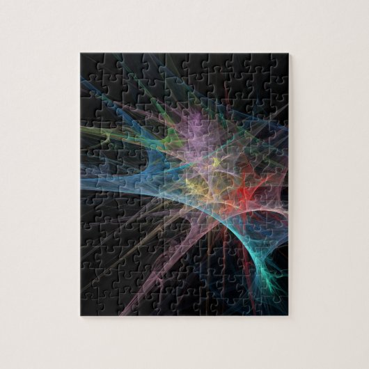 Abstrakte Kunst Regenbogen Eis Puzzle (Vertikal)