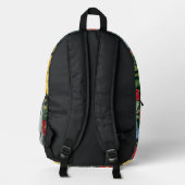 Abstrakte Kunst Ringelblume Boho Blumen Rucksack (Rückseite)