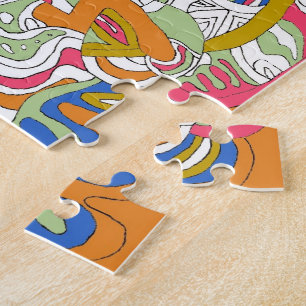 abstrakte Kunst "Rolling Sky" Puzzle