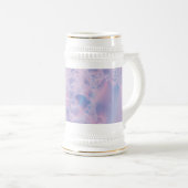 Abstrakte Kunst rosa Bierglas (VorderseiteRechts)