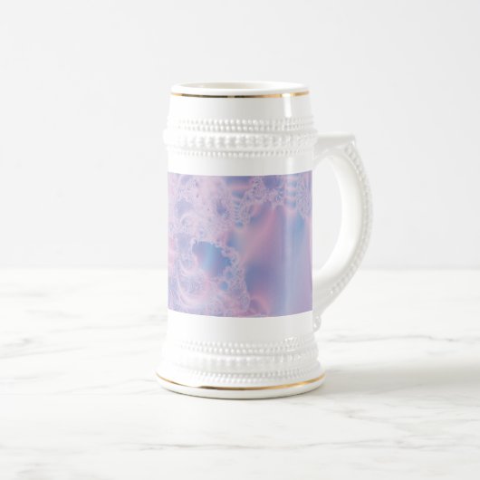 Abstrakte Kunst rosa Bierglas (VorderseiteRechts)