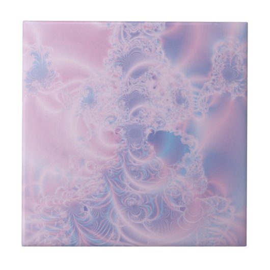 Abstrakte Kunst rosa Fliese (Vorderseite)