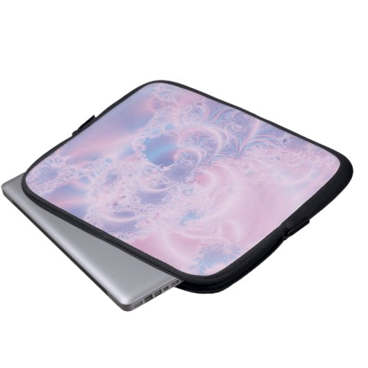 Abstrakte Kunst rosa Laptopschutzhülle (Vorne Knopf)