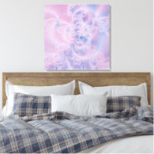 Abstrakte Kunst rosa Leinwanddruck (Insitu (Schlafzimmer))