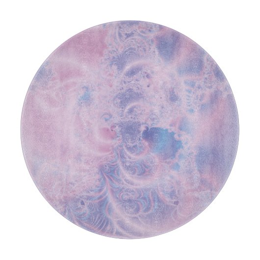 Abstrakte Kunst rosa Schneidebrett (Vorderseite)
