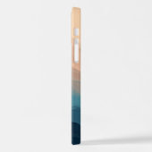 Abstrakte Kunst Rosa und Blau iPhone Hülle (Linke Seite)