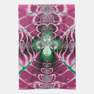 Abstrakte Kunst Rote Blume Handtuch