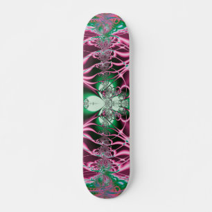 Abstrakte Kunst Rote Blume Skateboard