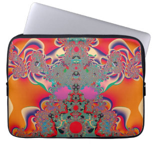 Abstrakte Kunst Rote Meditation Laptopschutzhülle