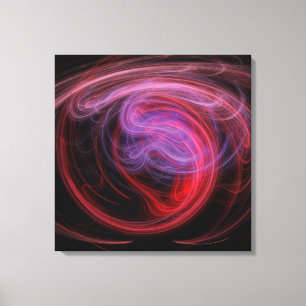 Abstrakte Kunst Rote Welle Leinwanddruck