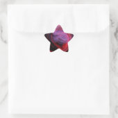 Abstrakte Kunst Rote Welle Stern-Aufkleber (Tasche)