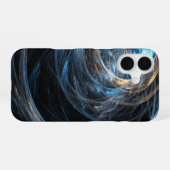 Abstrakte Kunst rund um die Welt iPhone 16 Hülle (Rückseite (Horizontal))