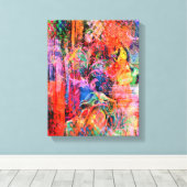 Abstrakte Kunst rund um Texturen Leinwanddruck (Insitu (Holzboden))