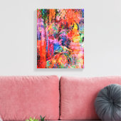 Abstrakte Kunst rund um Texturen Leinwanddruck (Insitu (Wohnzimmer))