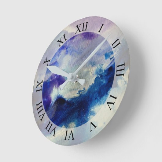 Abstrakte Kunst Runde Wanduhr (Winkel)