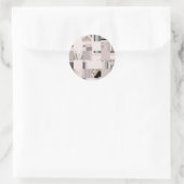 Abstrakte Kunst Runder Aufkleber (Tasche)