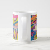 abstrakte Kunst "Samba" Jumbo-Tasse (Rückseite)