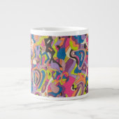 abstrakte Kunst "Samba" Jumbo-Tasse (Vorderseite)