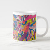 abstrakte Kunst "Samba" Jumbo-Tasse (Rechts)