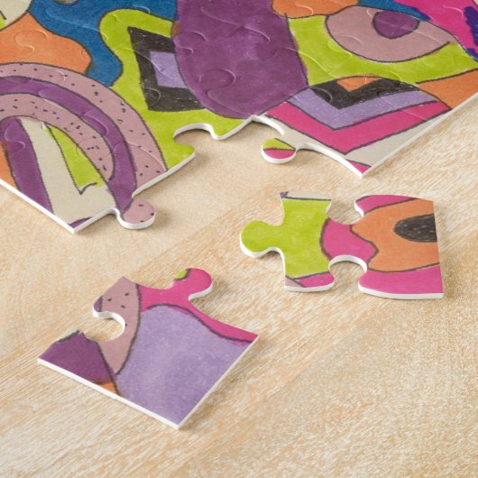 abstrakte Kunst "Samba" Puzzle (Seite)