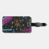 Abstrakte Kunst: Satellit Gepäckanhänger (Rückseite horizontal)
