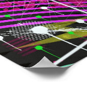 Abstrakte Kunst: Satellit  Poster (Ecke)