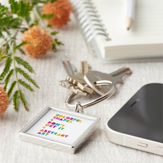 Abstrakte Kunst Schlüsselanhänger (Seite)