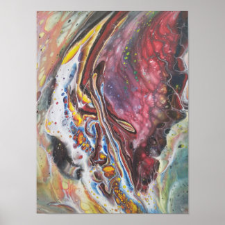 Abstrakte Kunst - Schmetterlingsflügel Poster