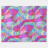 Abstrakte Kunst - Schnürsenkel Nahtloses Muster 1 Fleecedecke (Vorderseite (Horizontal))