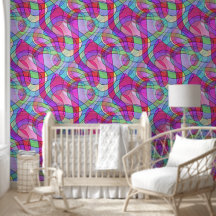 Abstrakte Kunst - Schnürsenkel Nahtloses Muster 1