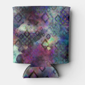 Abstrakte Kunst, Schwarz, Lila, Blues Dosenkühler (Vorderseite)