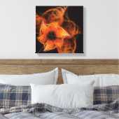 Abstrakte Kunst, Schwarz und Weiß Leinwanddruck (Insitu (Schlafzimmer))