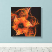 Abstrakte Kunst, Schwarz und Weiß Leinwanddruck (Insitu (Holzboden))