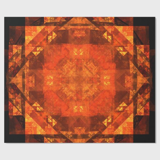 Abstrakte Kunst segnen Geschenkpapier (Flach)