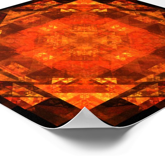 Abstrakte Kunst segnen Poster (Ecke)