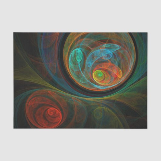 Abstrakte Kunst Seidenpapier (Vorderseite)