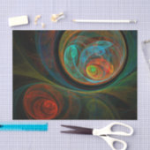Abstrakte Kunst Seidenpapier (Handwerk)