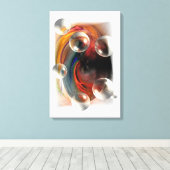 abstrakte Kunst Serdar Leinwanddruck (Insitu (Holzboden))