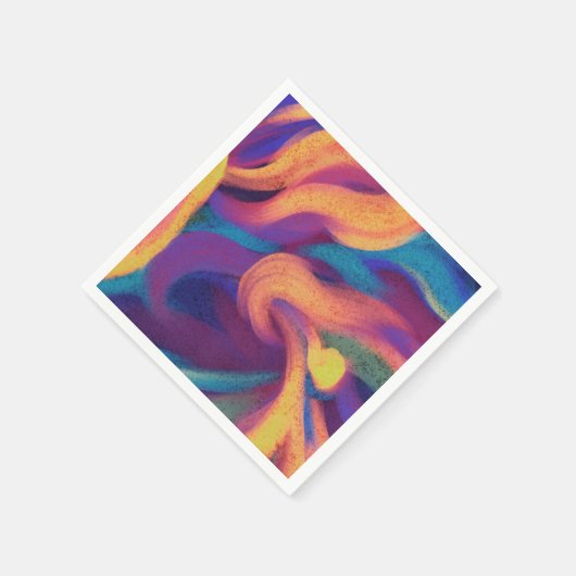 Abstrakte Kunst Serviette (Ecke)